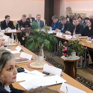 На фото: расширенное заседание КДН в Ковылкино с представителями республиканских министерств, ведомств и правоохранительных органов, 2017 год.